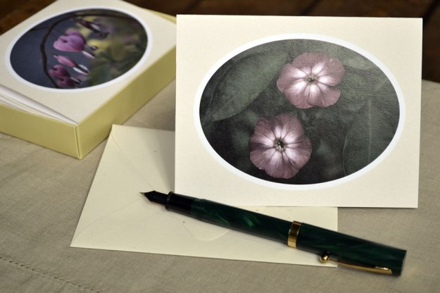 box set note cards flowers