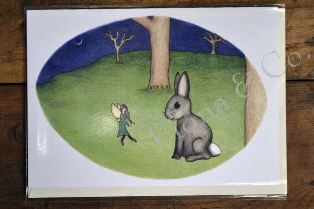 greeting card in eco clear sleeve