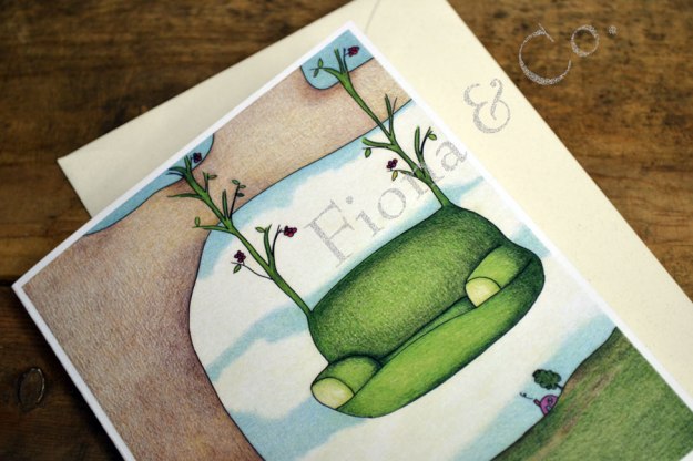 100% recycled greeting card and envelope