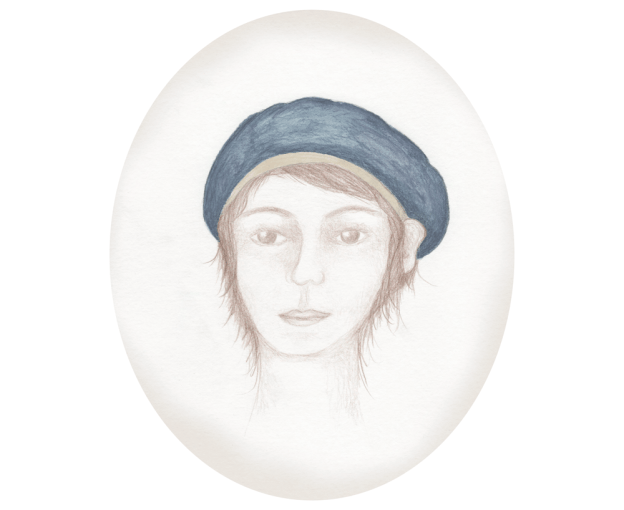 young fisher boy drawing